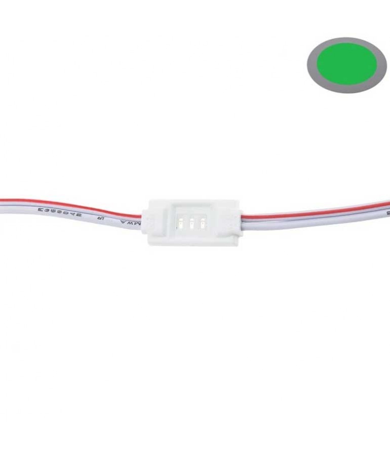 Cadena MODULOS Led Verde 12V 3-SMD 3014 10 unidades - 1