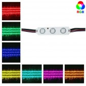 Cadena 10 MODULOS Led RGB 12V 3-SMD 5050 0,72w - 1