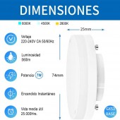 Bombilla LED GX53 7W 230v Insert - 4