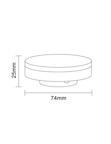 Bombilla LED GX53 7W 230v Insert - 6