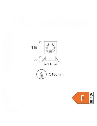 copy of Foco Led empotrable Downlight orientable 10W Blanco - 4