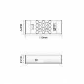 Transformador LED Slim AC230V/12VDC 60W 5A - 2