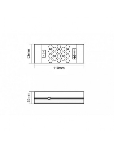 Transformador LED Slim AC230V/12VDC 60W 5A - 2