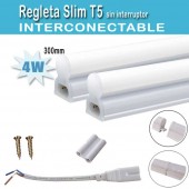 LED T5 REGLETA 4W 30cm interconectable