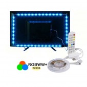 Kit Tira Led TV SMART WiFi RGB-WW Mando 60LEDS/m 5VDC - 4