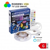 Kit Tira Led TV SMART WiFi RGB-WW Mando 60LEDS/m 5VDC - 1