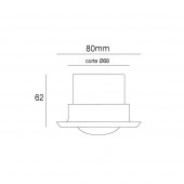 Sensor de movimiento LED Empotrable Orientable 360º - 4