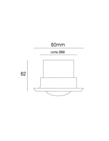 Sensor de movimiento LED Empotrable Orientable 360º - 4