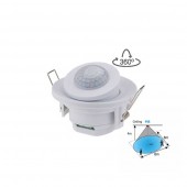 Sensor de movimiento LED Empotrable Orientable 360º - 1