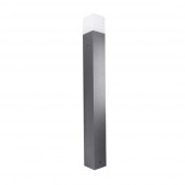 Baliza Cuadrada 80cm E27 Aluminio Gris IP54 - 1