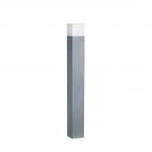 Baliza Cuadrada 80cm E27 Aluminio Gris IP54 - 2