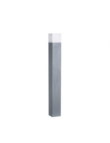 Baliza Cuadrada 80cm E27 Aluminio Gris IP54 - 2