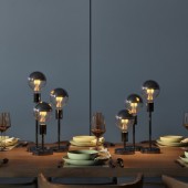 Bombilla LED Globo G95 7W Espejo Dimmable apliques de mesa.
