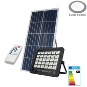 Foco Proyector Solar LED 150W Mando Placa Solar