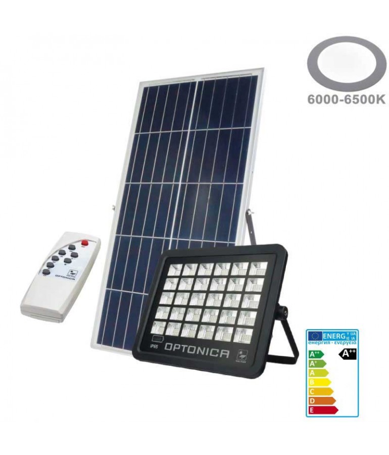 Foco Proyector Solar LED 150W Mando Placa Solar
