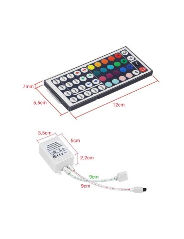 Controlador mando 44 botones Tiras led RGB 12v - 4