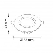 Foco Led empotrable Downlight 15W Blanco - 3