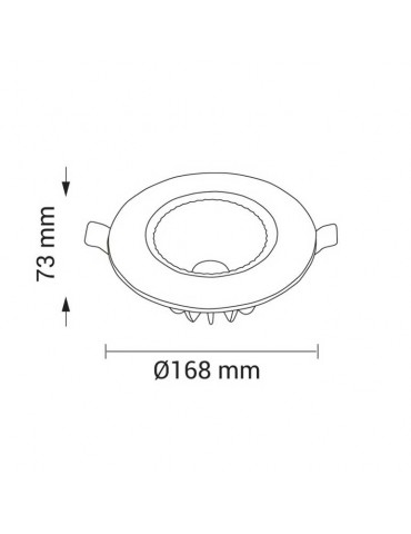 Foco Led empotrable Downlight 15W Blanco - 3