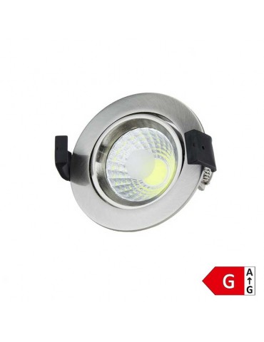 Foco Led Inox empotrar 8W Orientable Circular - 5