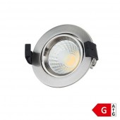 Foco Led Inox empotrar 8W Orientable Circular - 6