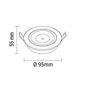 Foco Led Inox empotrar 8W Orientable Circular - 4