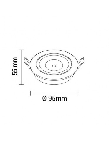 Foco Led Inox empotrar 8W Orientable Circular - 4