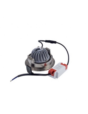 Foco Led Inox empotrar 8W Orientable Circular - 3