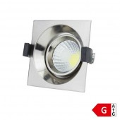 Foco Led Inox empotrar 8W Orientable cuadrado - 5