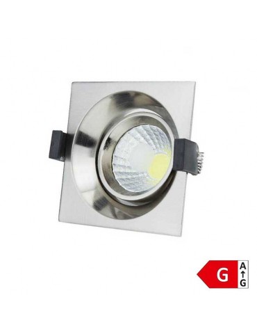 Foco Led Inox empotrar 8W Orientable cuadrado - 5