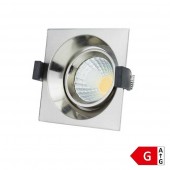 Foco Led Inox empotrar 8W Orientable cuadrado - 6