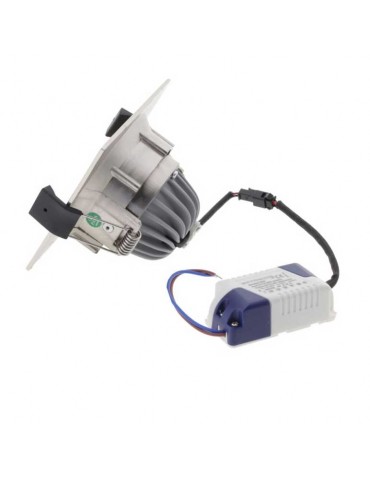 Foco Led Inox empotrar 8W Orientable cuadrado - 3