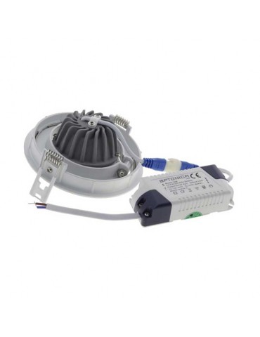 Foco Led Orientable 12W COB empotrar Redondo Blanco - 3