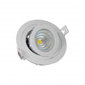Foco Led Orientable 12W COB empotrar Redondo Blanco - 2