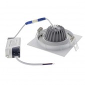 Foco Led Orientable 12W COB empotrar Cuadrado Blanco - 3