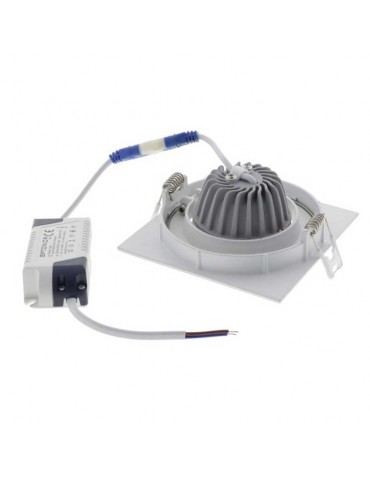 Foco Led Orientable 12W COB empotrar Cuadrado Blanco - 3