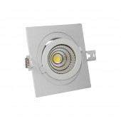 Foco Led Orientable 12W COB empotrar Cuadrado Blanco - 2