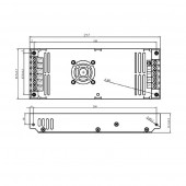 Transformador LED AC230V 5VDC 300W 60A - 3