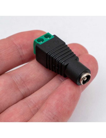 Conector Jack Hembra para Tiras de Led 12/24VDC - 3