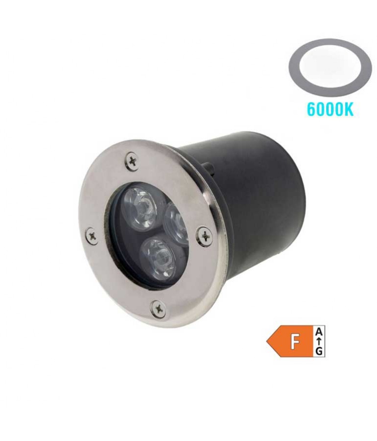 Foco Led suelo 3W Empotrable 6000K IP65 - 1