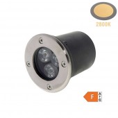 Foco Led suelo 3W Empotrable 2800K IP65 - 1