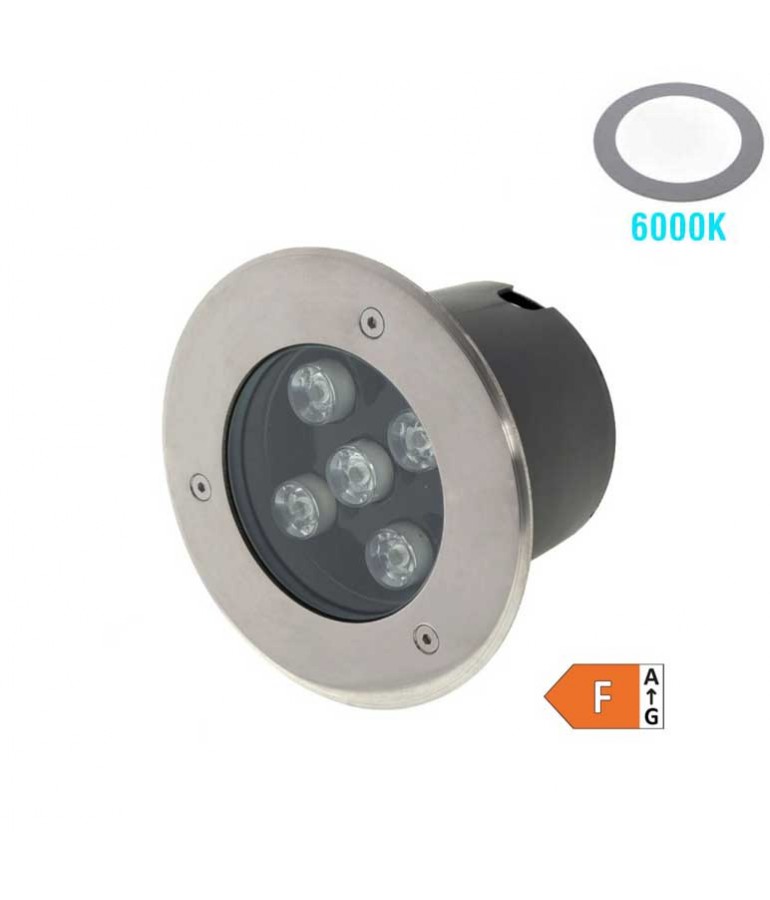Foco Led suelo 5W Empotrable 6000K IP65 - 1