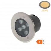 Foco Led suelo 5W Empotrable 2800K IP65 Inox - 1
