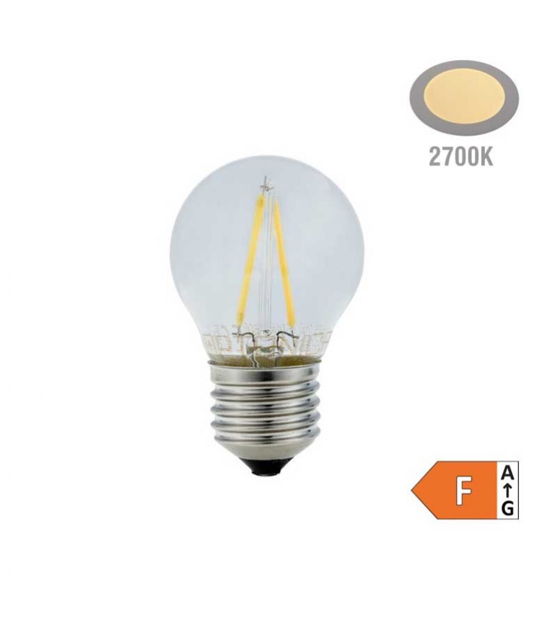 Bombilla LED 2w Filamento Vintage E27 Cristal - 1