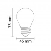 Bombilla LED 2w Filamento Vintage E27 Cristal - 3