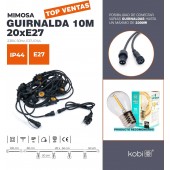 Guirnalda Luces feria Exterior 10 metros 20xE27