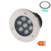 Foco Led suelo 7W Empotrable 6000K IP65 Inox - 1