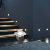 Aplique Pared LED 2W Cuadrado Clara 85 empotrar inox foto