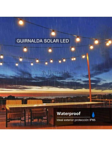 Guirnalda Solar Led 10m 20 G50 Milky - 5