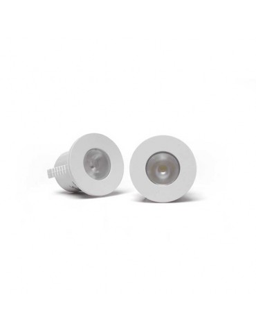 Mini Spot Led 1w downlight circular empotrar blanco - 5