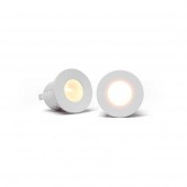 Mini Spot Led 1w downlight circular empotrar blanco - 2